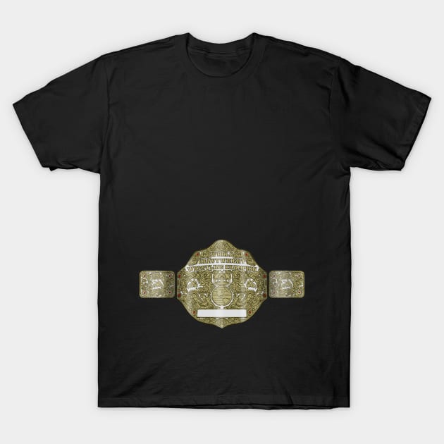 big gold belt T-Shirt by jasonwulf